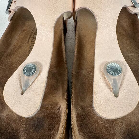 Birkenstock Gizeh Pink Sandals Thong Shoes Women's 40/9-9.5 Buckle Flat - Picture 8 of 11